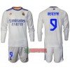 Oficiální Fotbalový Dres s Dlouhý Rukáv Real Madrid Benzema 9 Domácí 2021-22 pro Děti